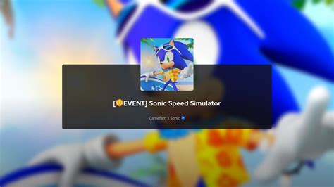 It is unlocked from the beginning of the game. . Sonic speed simulator
